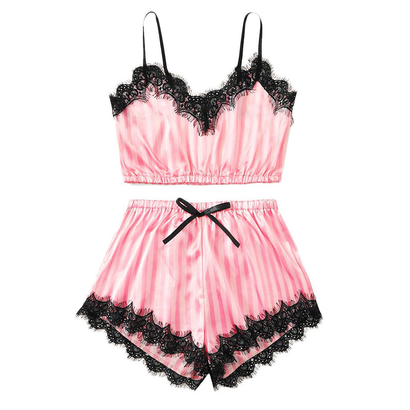 Vêtements de nuit pour femmes Pure desire costume d'été pour femmes en soie sexy ultra mince confortable vêtements de maison pyjamas