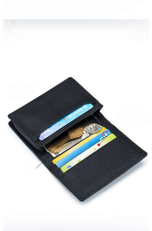 Multifunctional Leisure Head Layer Cowhide Briefcase, Business Card Holder, Men And Women Creative Storage Wallet_voghion.com
