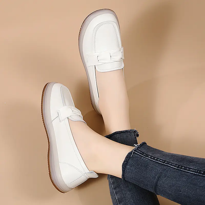 Damenschuhe Casual Single Schuhe Flache Mom Schuhe Loafers_voghion.com