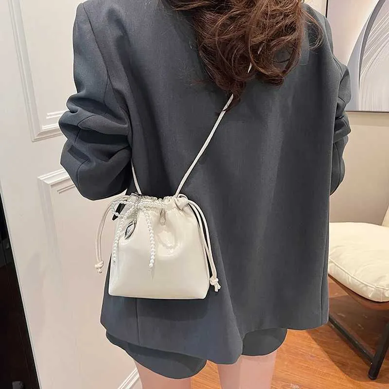 Sac à main bandoulière femme drawstring en similicuir élégant_voghion.com