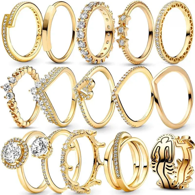Popular Sterg Sier Golden Fashion Classic Ring Is Suitable for Ladies Designer Jewel Accessories Free Wholesale_voghion.com