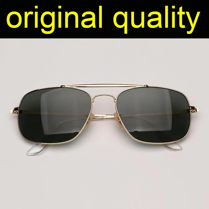 Quadratescht Metallrahmen Damen Hären Sonnebrëller Design Duebel Bréck Sonnebrëller Klassesch Outdoor Fuerbrëller Héich_voghion.com