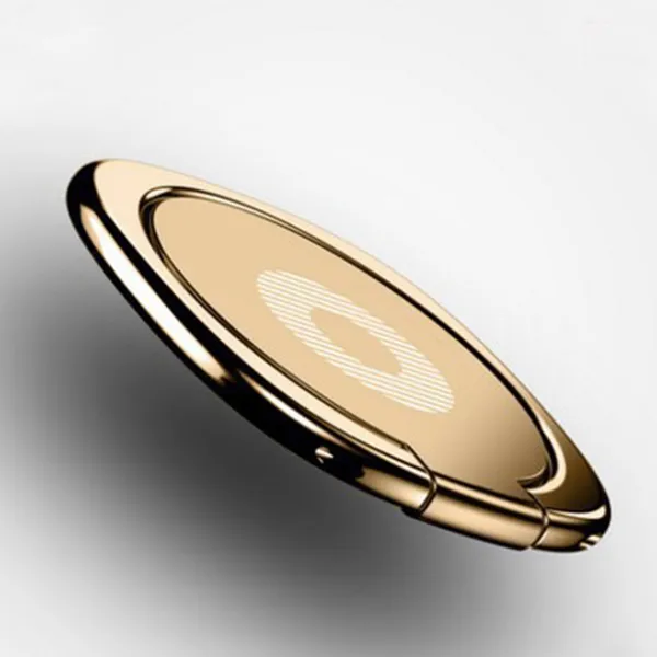 1pc Cell Phone Ring Holder Stand; 360 Degree Rotation Finger Ring Kickstand With Polished Metal Phone Grip For Magnetic Car Mount Compatible With IP_voghion.com