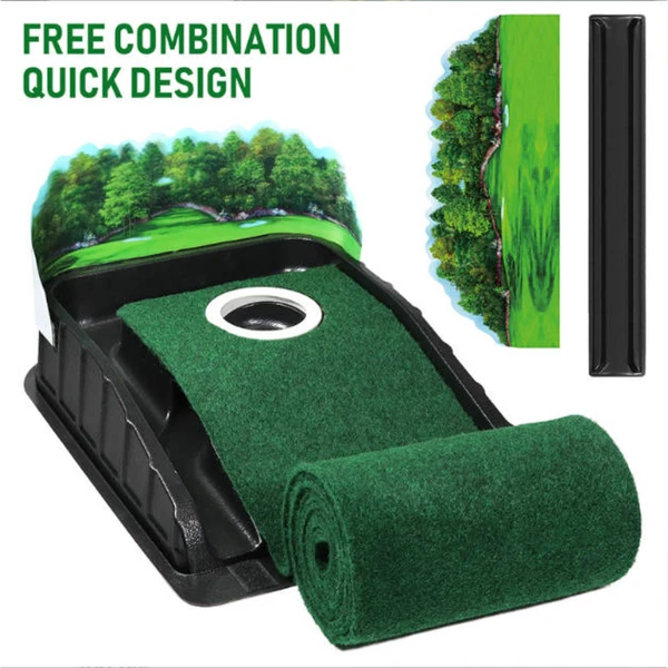 Tappetino da allenamento per il putting nel golf, ideale per sviluppare e allenare efficacemente le proprie abilità._voghion.com