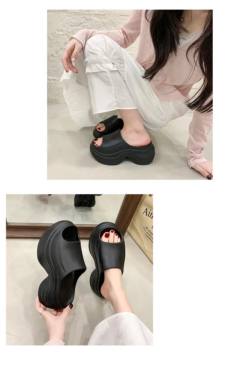 Women's Thick Soled Eva Slippers Lightweight Flat Sandals_voghion.com