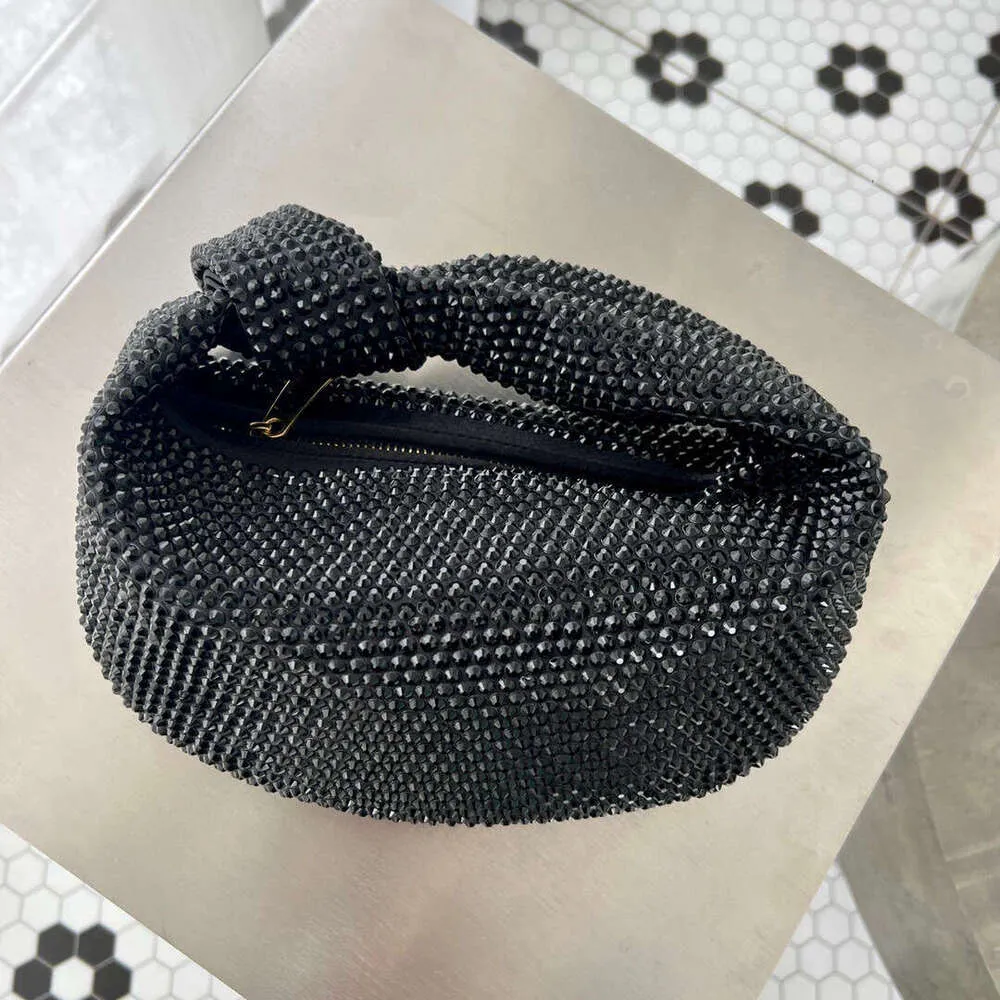 Designer Knotted Crsytal Rhie Dia Cloud Women's Handbag Bg Shiny Evening Bag Dinner Party Clutch Purse_voghion.com