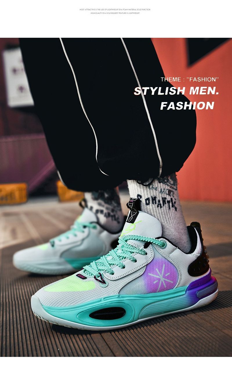Hochwertige dämpfende, atmungsaktive Basketballschuhe Männer und Frauen, Outdoor-Sportschuhe für Jugendliche_voghion.com