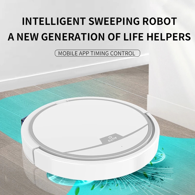 Seprőrobot automatikus otthoni intelligens alkalmazás tisztítógép USB 2800PA újratölthető porszívó felmosógép padlóseprő_voghion.com