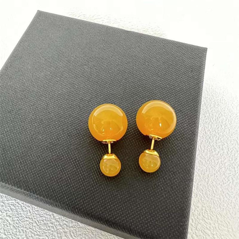 Boucles d'oreilles Dopamine Candy Size 2024, douces et élégantes, haut de gamme, boucles d'oreilles en perles à la mode