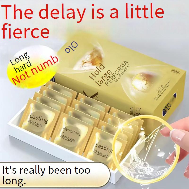 Sex Products  OLO Thin Condoms 10 Pieces Size 52mm Delay Lasting Particle Thread Condoms Adult Fun Sex Products