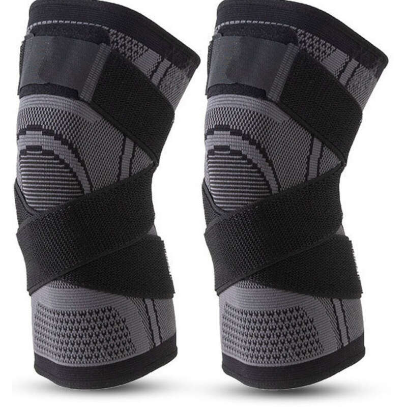 Sports Knitted Basketball Knee Leg Protectors Outdoor Cycling With Elastic And Breathable Straps For Anti Slip_voghion.com