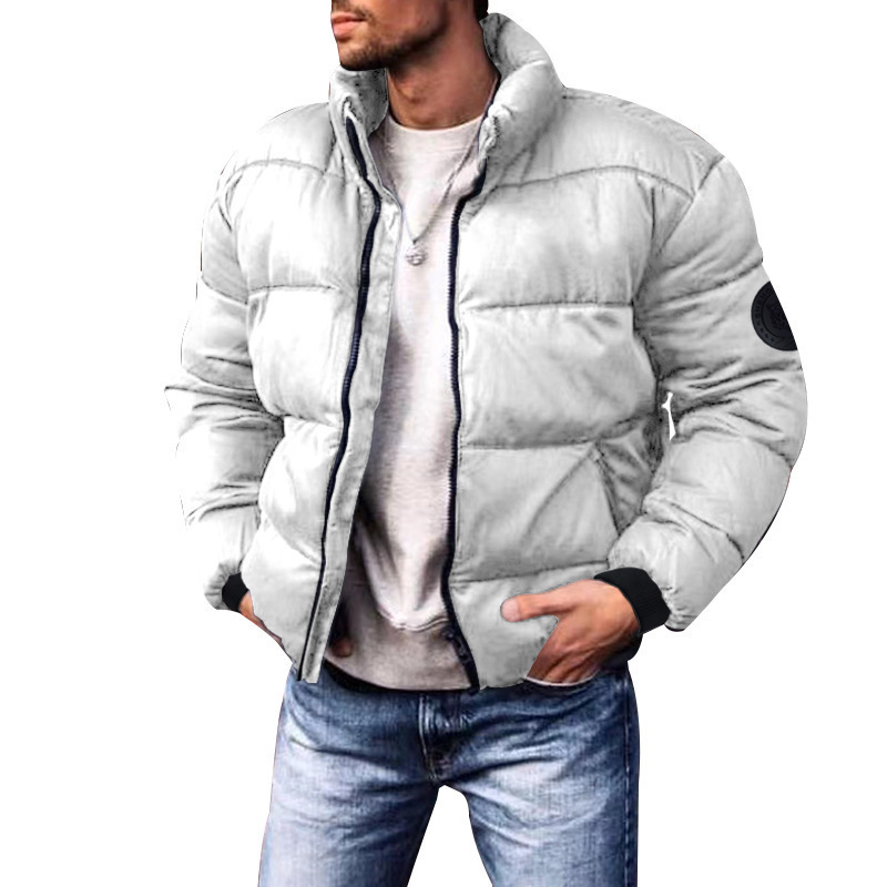 Men's Clothing new men's winter cotton padded jacket winter stand collar down cotton jacket thickened men's cotton padded jacket foreign trade goods_voghion.com