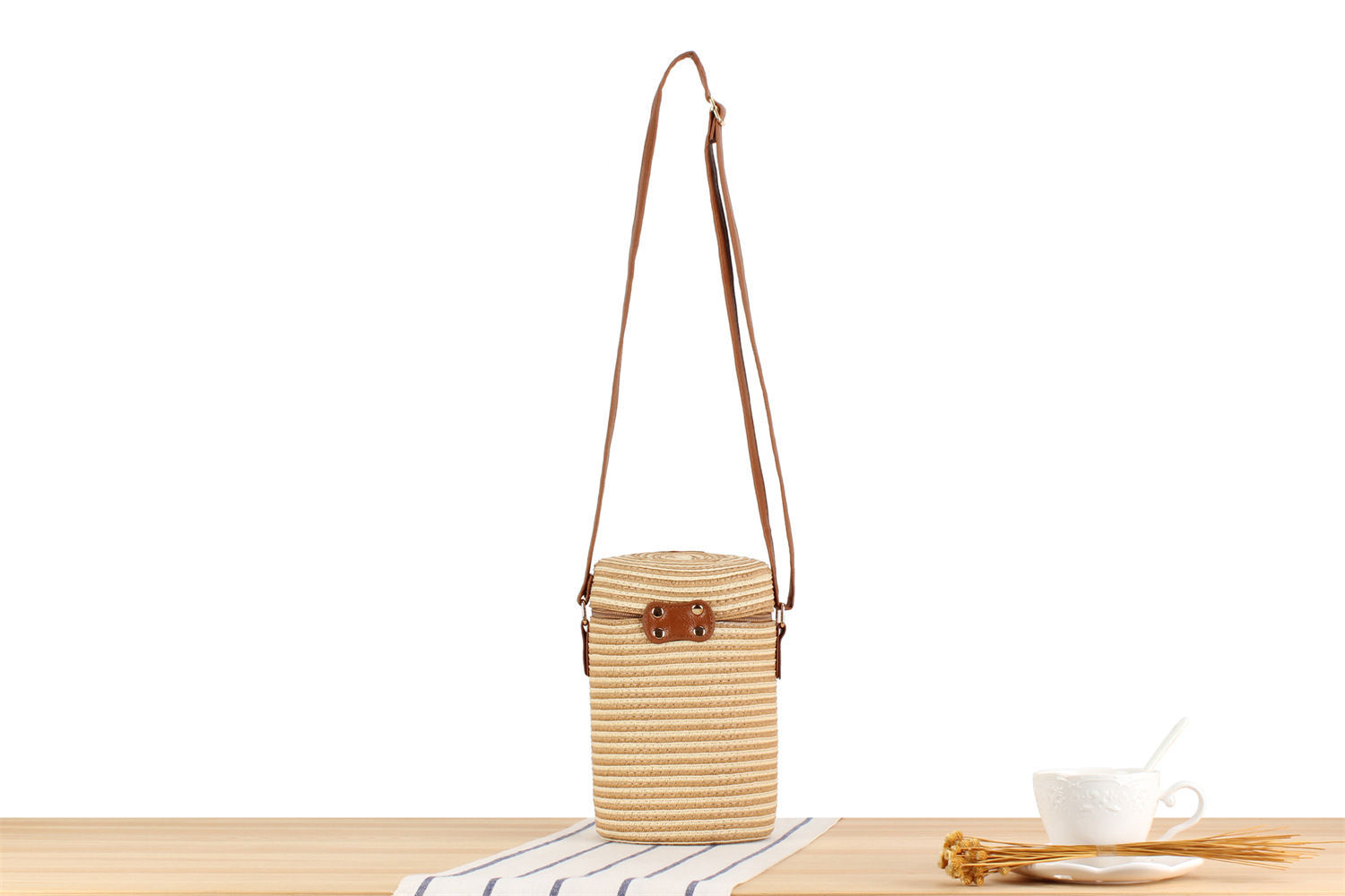 Damenmode Einzel-Schulter-Strohtasche pastoralen Stil Strandtasche_voghion.com