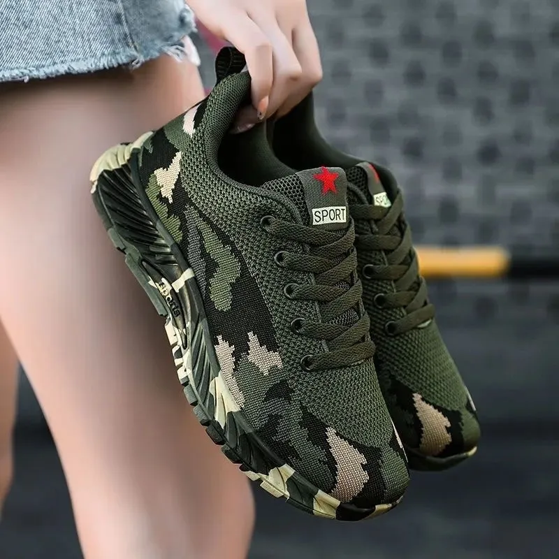 Camouflage Running Shoes For Men Breathable Summer Trainers_voghion.com