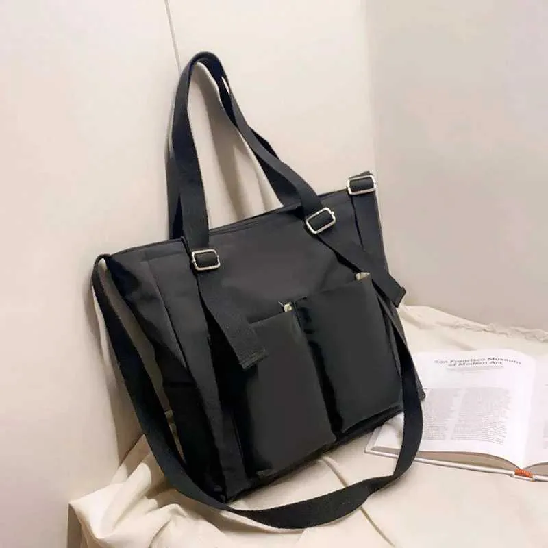Xierya Borsa a tracolla da donna Borsa semplice con cerniera alla moda Borsa a tracolla impermeabile di grande capacità Borsa per studenti_voghion.com