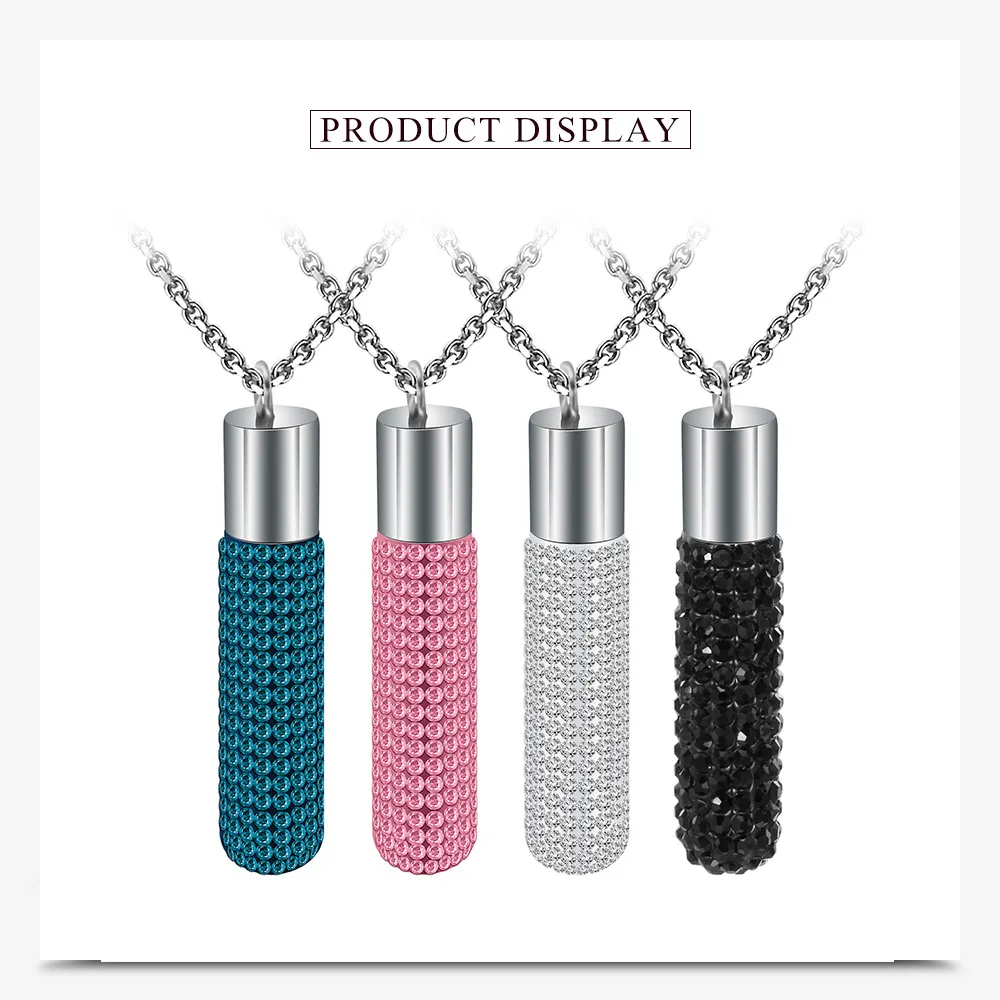 Titanium Steel Lipstick Pendant Necklace For Women Stainless Steel_voghion.com
