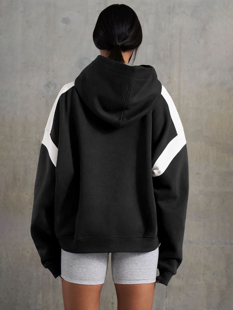 Women's Clothing contrast color drop shoulder high-end_voghion.com