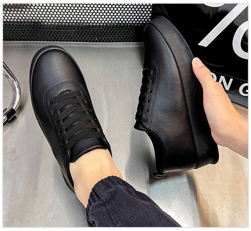 Herren 2024 neue Herbstsport Casual Board atmungsaktive koreanische Version dicke Sohle erhöhen kleine weiße Flutschuhe_voghion.com