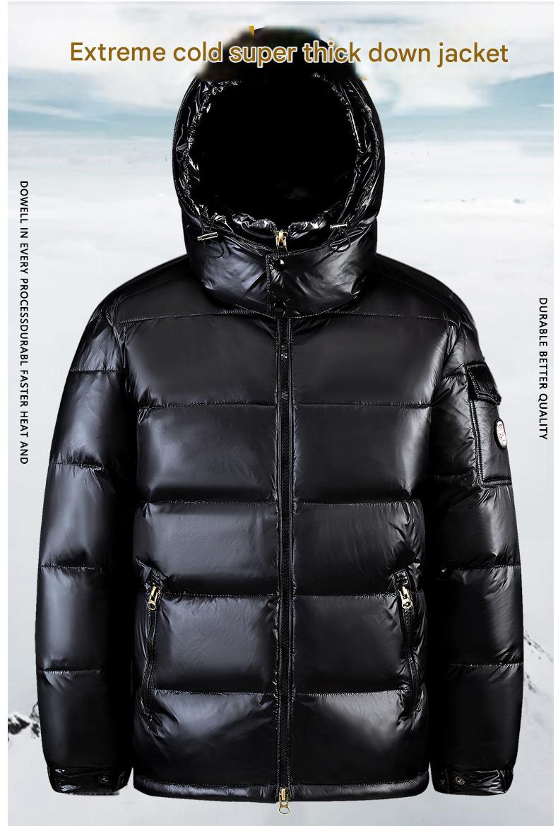 ​​Men's Clothing Unisex High-Gloss Down Jacket - Detachable Logo Winter Coat (Wholesale Bulk Order Available)​​_voghion.com