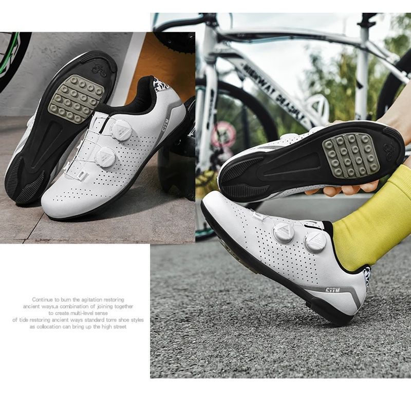 Käschte Leeschtung Männer a Fraen Self-locking Strooss flaach Sport Mountain Vëlo Offroad Schong, D343_voghion.com