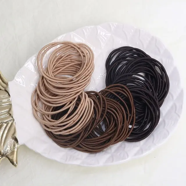 Élastique à cheveux en nylon de 5 cm, nouvelle couleur, pour femmes et hommes, fin, pour queue de cheval, accessoires pour cheveux_voghion.com