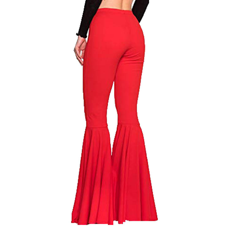 Kadın Deniz Kızı Büyük Yüksek Bel Slim Fit Elastik Günlük Pantolon_voghion.com