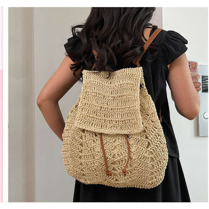 Weaving Summer Shoulder New Bags Casual Large Capacity Backpacks_voghion.com