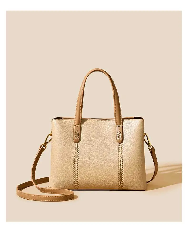 Geantă de mână pentru femei, model solid brodat, ghiozdane, genți crossbody, capacitate mare, rucsac de navetă pentru femei, C241212_voghion.com