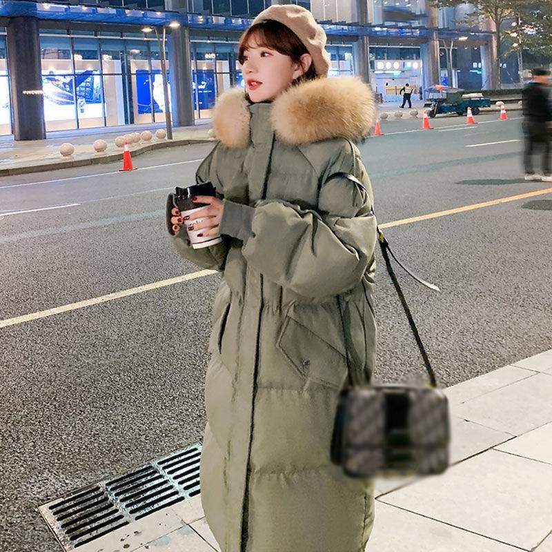 Vêtements pour femmes Manteaux d'hiver Veste pour femmes Hiver Nouvelle version Moyenne et longue Grande taille Sac Manteau Manteau en coton ample Coton épais