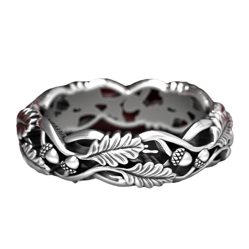 Retro Alloy Ring For Men Creative Thorny Design Literary Style_voghion.com