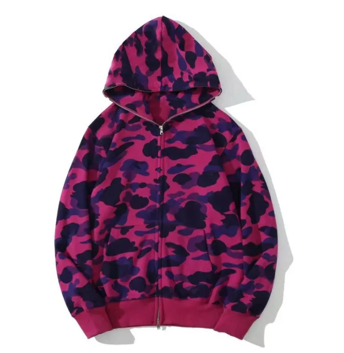 Felpa con cappuccio e zip camo uomo donna stile designer_voghion.com