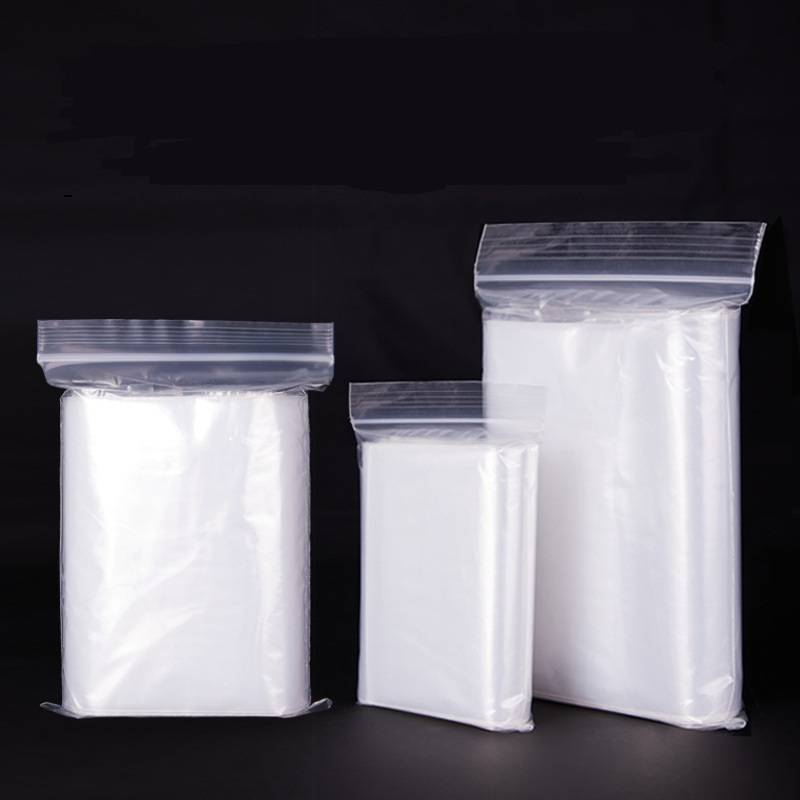 Sachet transparent à fermeture éclair, sac en plastique scellé, sac de conservation des aliments, 4 x 6 cm, 100 pièces/paquet