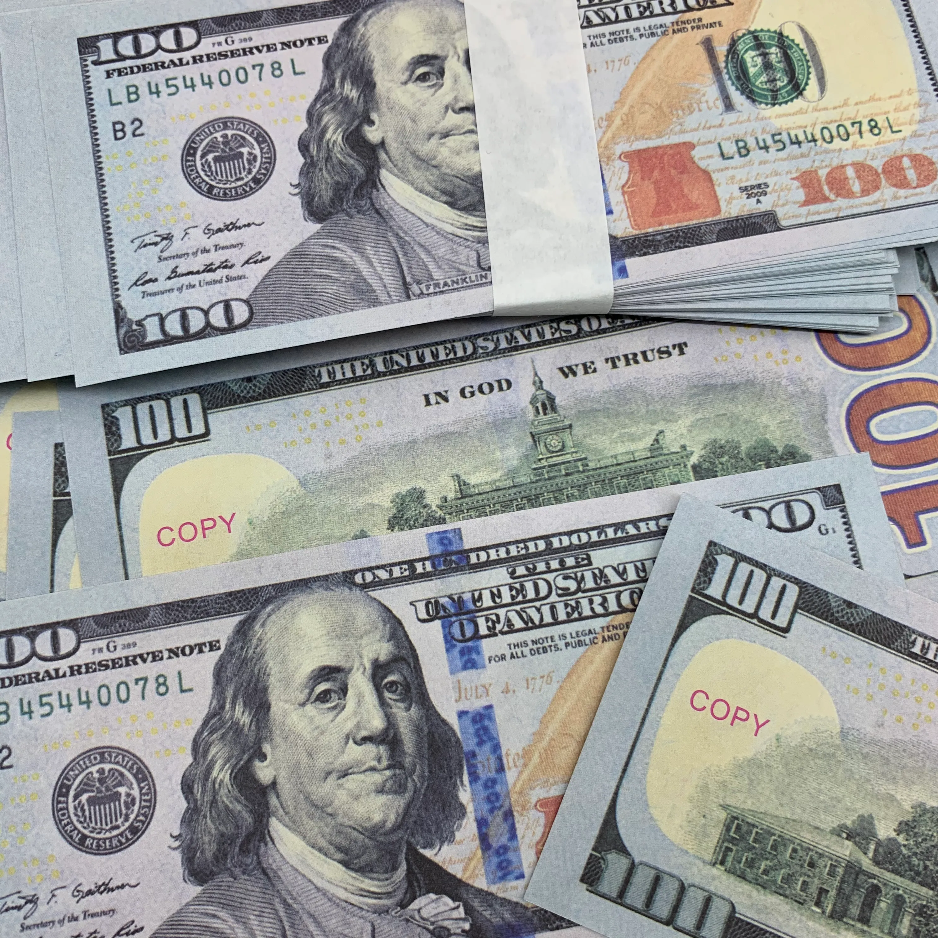 Prop Money Bill Set Realistic Us Million Dollar Paper Currency_voghion.com