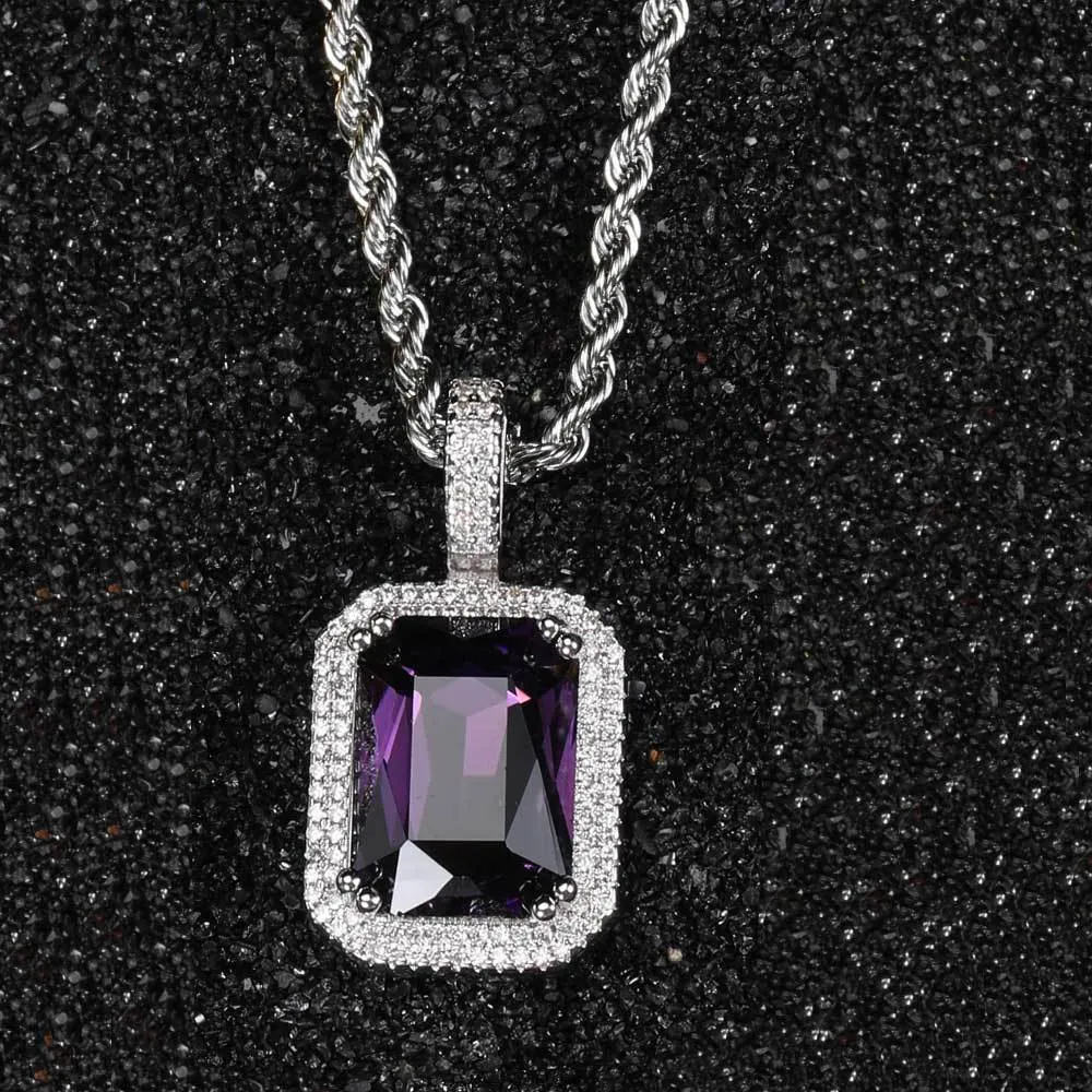 Nuove collane con ciondolo Gra di design Hip-Hop in argento Sterling VVS con moissanite e catena a maglie cubane ghiacciate_voghion.com