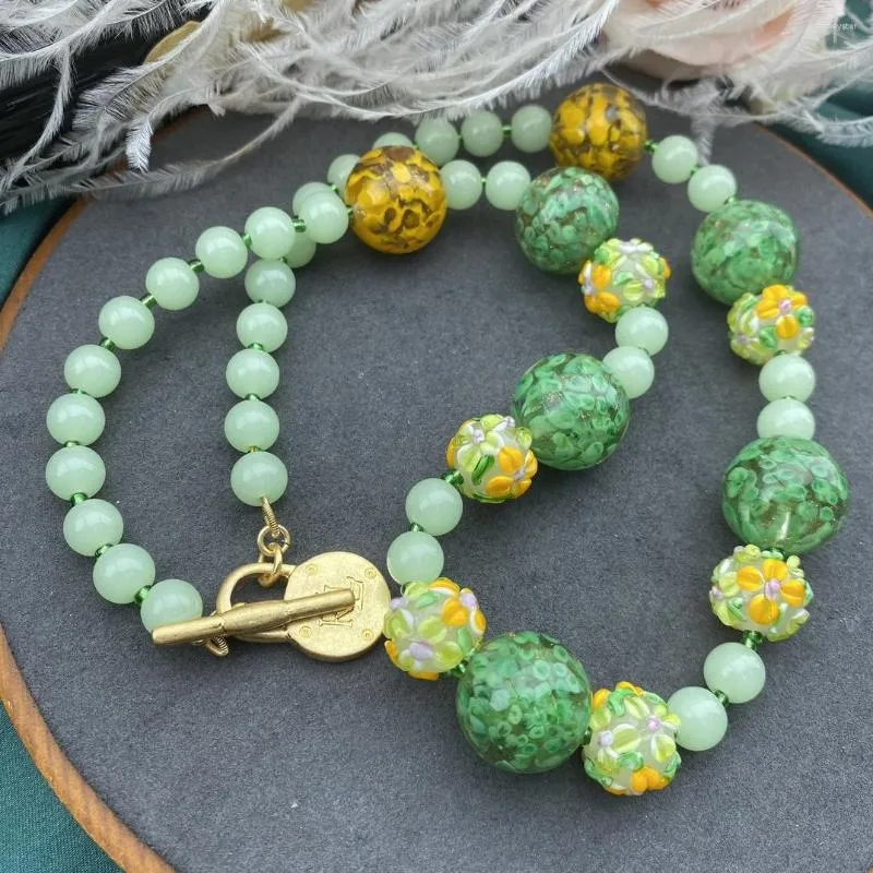 Collares colgantes de estilo vintage, frescos, dulces, encantadores y sencillos, de moda, para desplazamientos diarios, con un toque natural._voghion.com