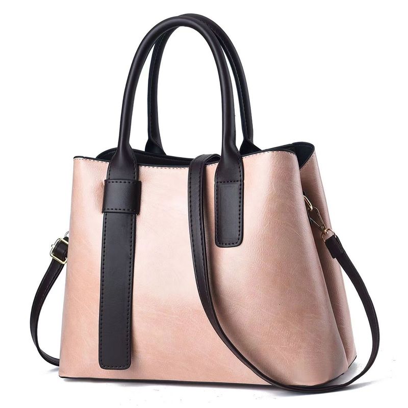 Textured handbag European and American classic large-capacity shoulder messenger women's bag_voghion.com