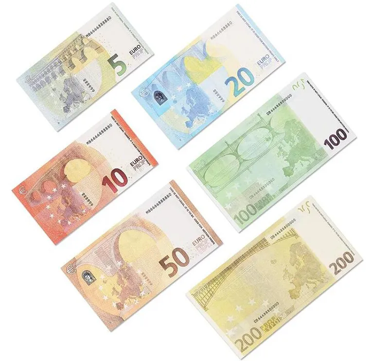 Prop Other Festive Supplies Party Fa K E Money Banknote 1 5 10 20 50 100 US Dollar Euros Realistic Toy Bar Props Copy_voghion.com