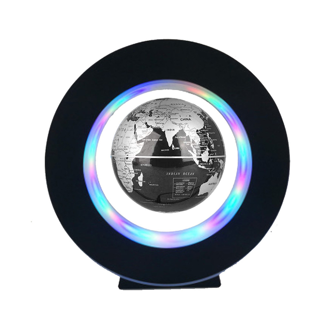 Levitating Lamp Magnetic Levitation Globe LED Rotating Globe Lights Bedside Lights Home Novelty Floating Lamp New Year Gifts_voghion.com