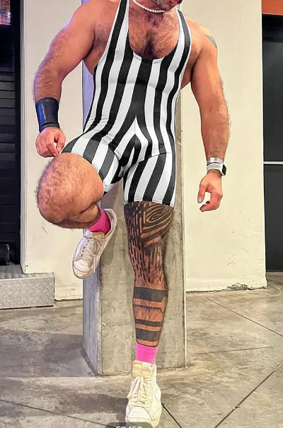 men's clothing men's sports fitness body shaping jumpsuit indoor gymnastics crotch pants sexy clothes for men_voghion.com