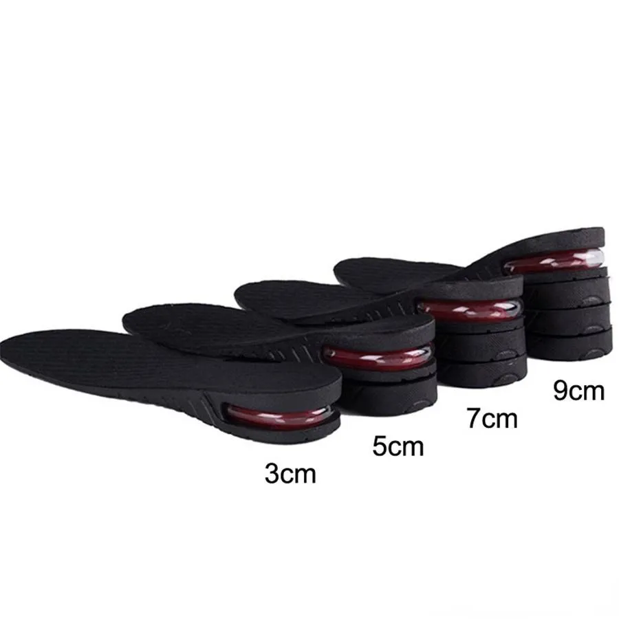 Dropshipping 3-9cm Increase Insole Cushion Height Lift Adjustable Cut Shoe Heel Insert Taller ShockArch Support_voghion.com