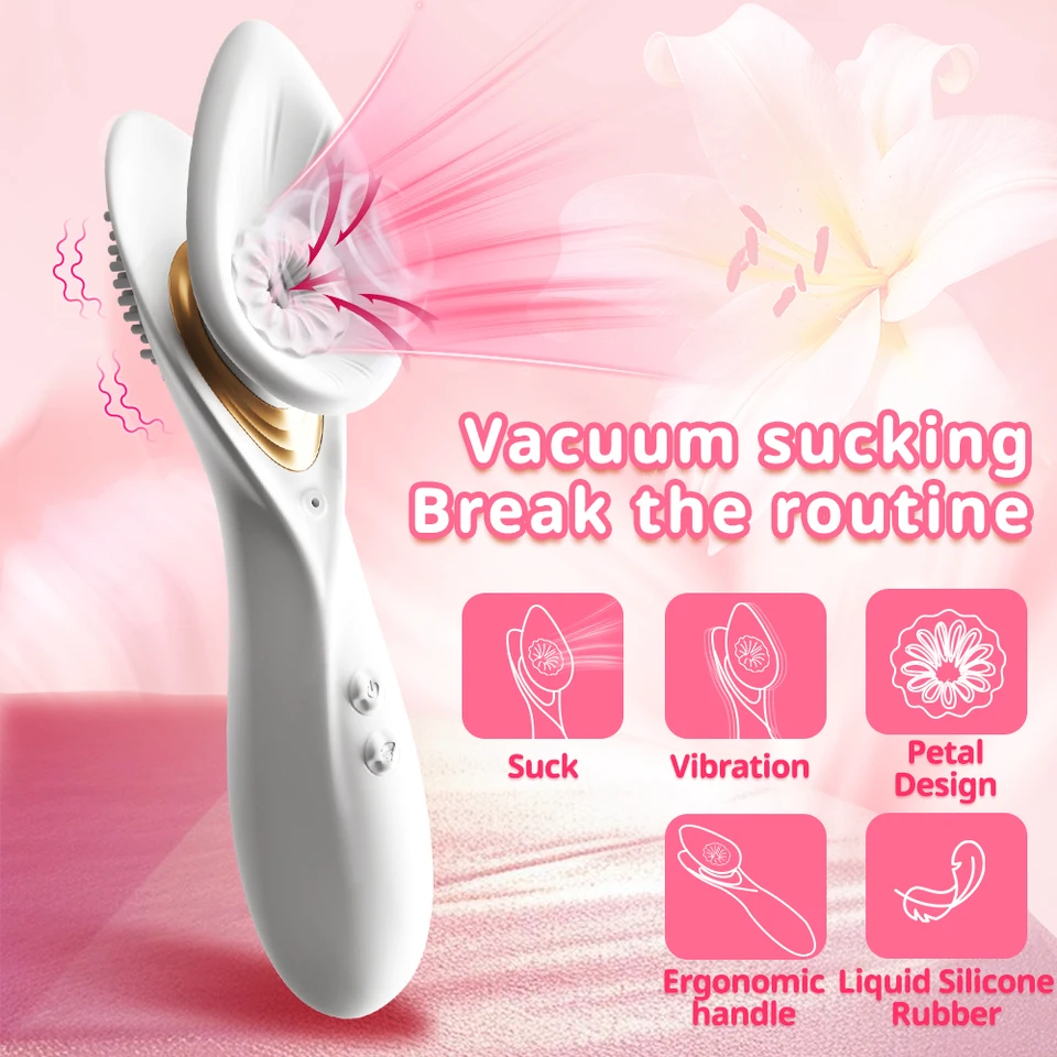 Leistungsstarker 2-in-1 Saugvibrator Für Klitoris Und Brustwarzen_voghion.com