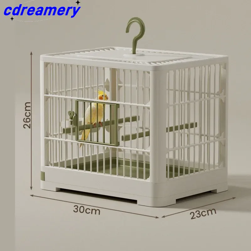 Portable Bird Container Bird Travel Carrier Bird Cage With Handle Large Space Breathable Foldable_voghion.com