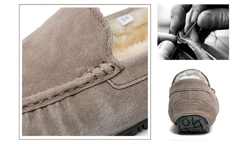 501-3 Wanter Männer Bean Cotton Driving Low-Top Mid-Mouth Flip-On waarm flaach Casual Liederschuhe mat Veet_voghion.com