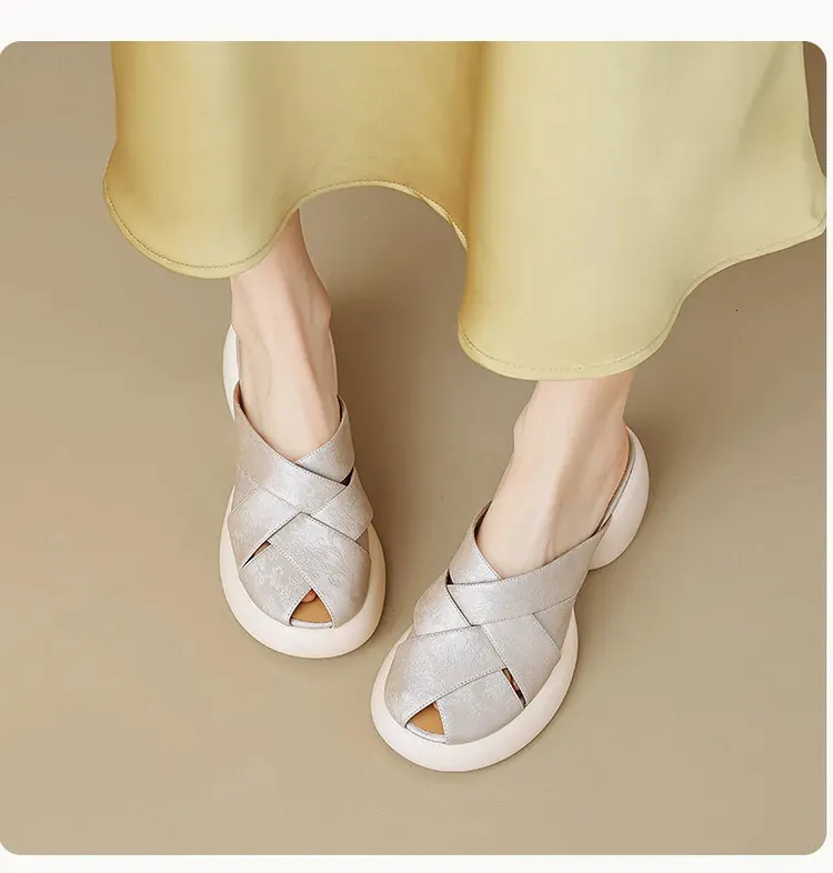 Women's Mules Sandals Casual Low Heels Comfortable Summer Slides_voghion.com