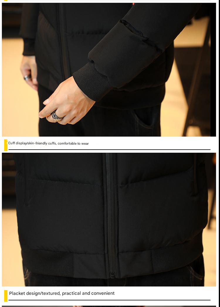 Herrenbekleidung Herren Stehkragen Pufferjacke - Winter Thermomantel mit modischer Steppung (Oversize Trendy Style)​​_voghion.com