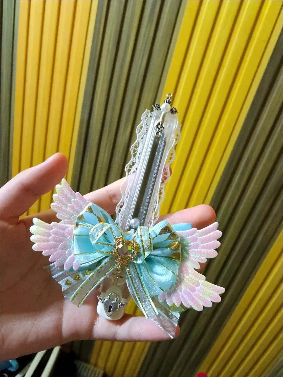 Ornamento pendente con fiocco giapponese per borse donna lolita_voghion.com