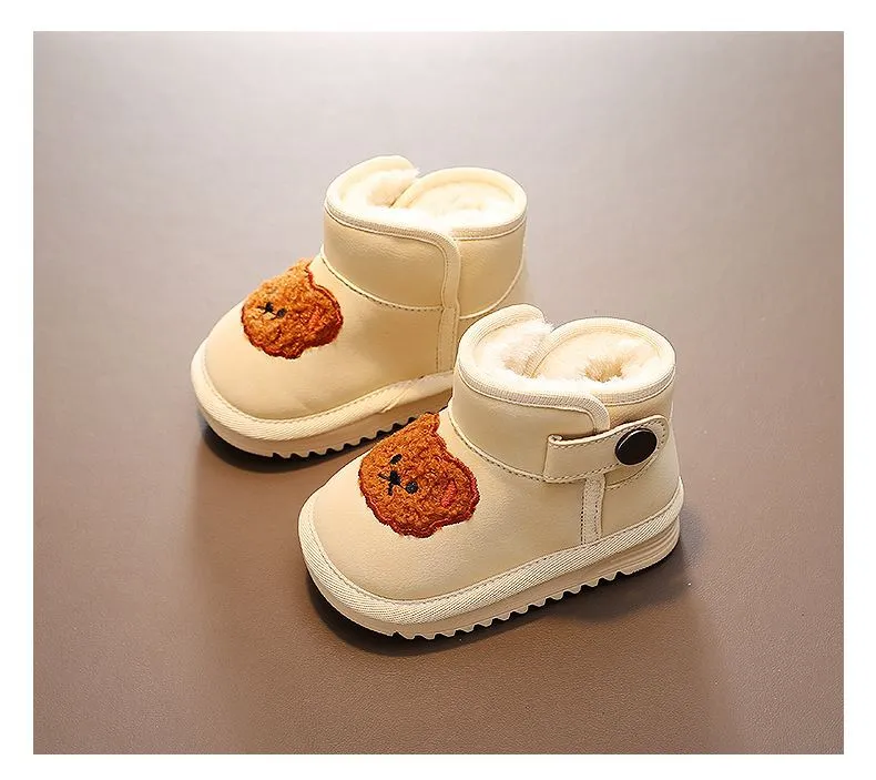 Chaussures d'hiver pour enfants, nouvelles bottes antidérapantes pour bébés, bottes de neige Kidsnest pour garçons et filles, épaisses et chaudes, en peluche, tailles_voghion.com