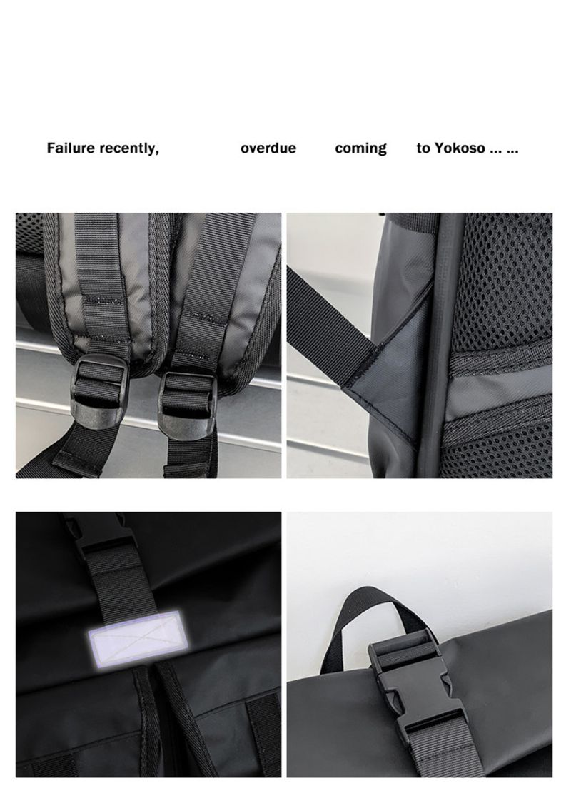 Herren High-End-Sinn, große Kapazität Freizeit Reise Computer Tasche, Arbeitskleidung, Roll Mund wasserdichter Rucksack,_voghion.com