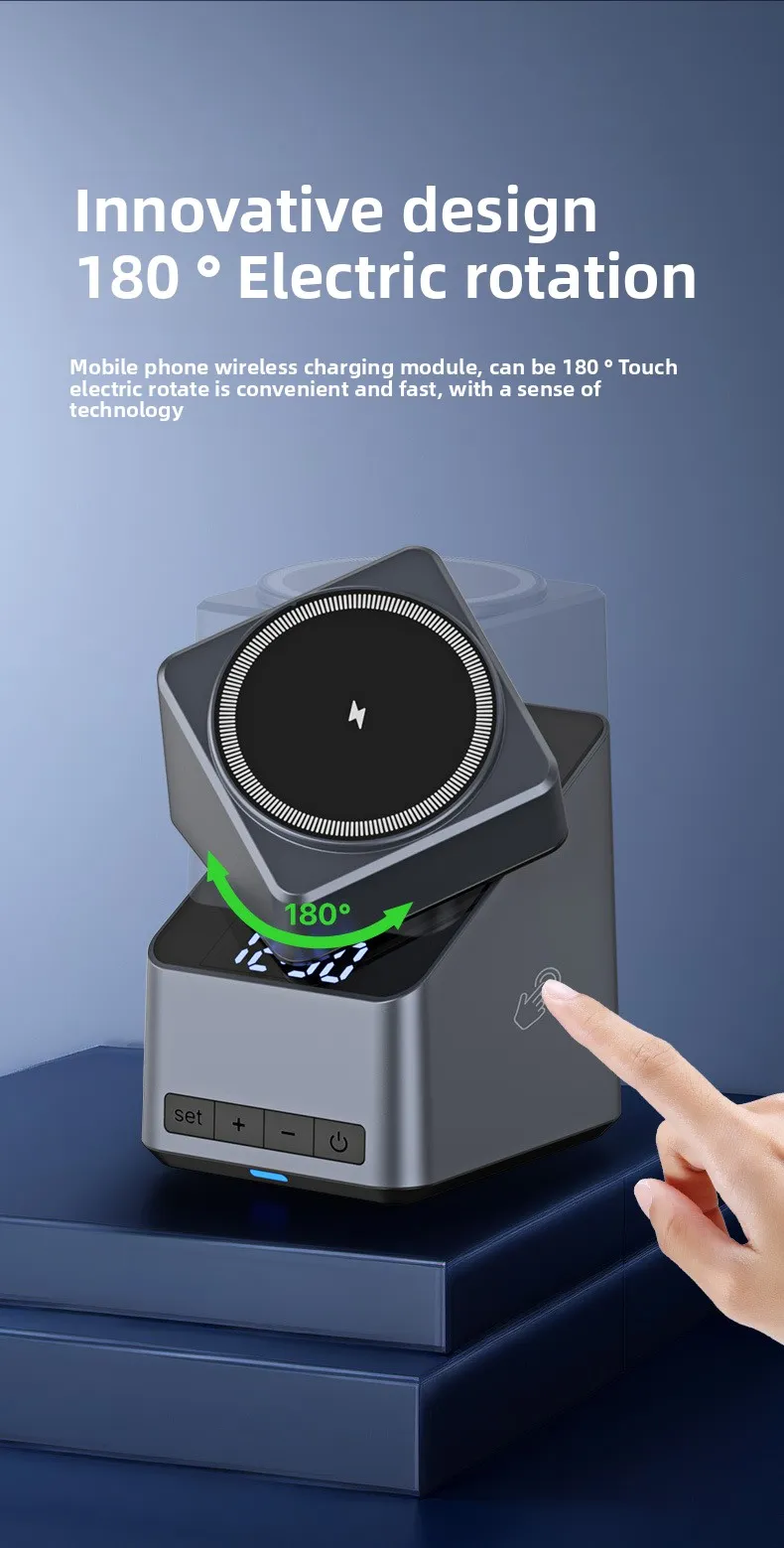 Cross-border Private Mold Four-in-one Rotating Magnetic Wireless Desktop Bracket Is Suitable For Fashion 1615 Mobile Phone_voghion.com