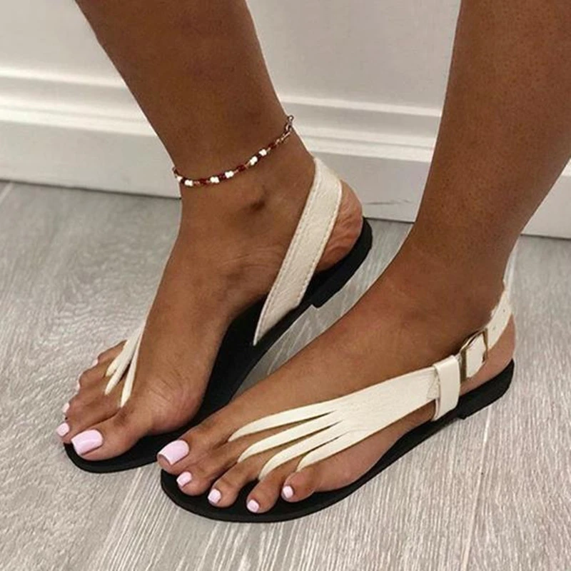 P7 Neue Sommer Neue frauen Flache Sandalen Flip-Flops Straps Flache Seite Hohl Mode Sandalen Strand Schuhe Zapatillas Mujer_voghion.com